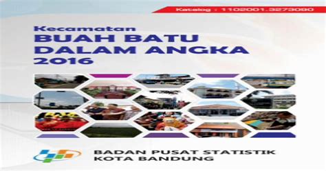 KECAMATAN BUAH BATU DALAM ANGKA TAHUN PDF Document