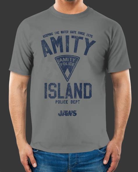 Jaws Amity Police T Shirt