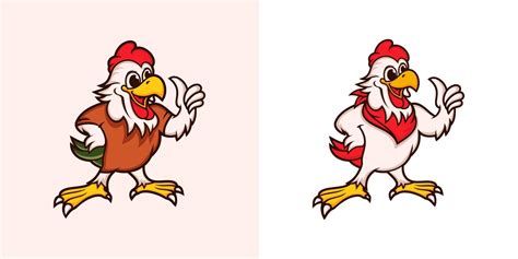 Chicken mascot logo vector template 14954054 Vector Art at Vecteezy