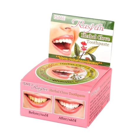 25g Herb Mint Tooth Whitening Toothpaste Natural Herbal Clove Tooth ...