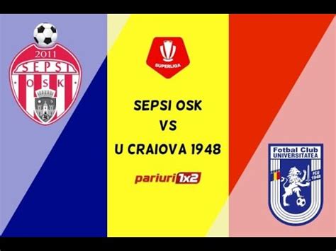 FC Sepsi OSK Vs FC U Craiova 1948 Superliga 29 01 2023