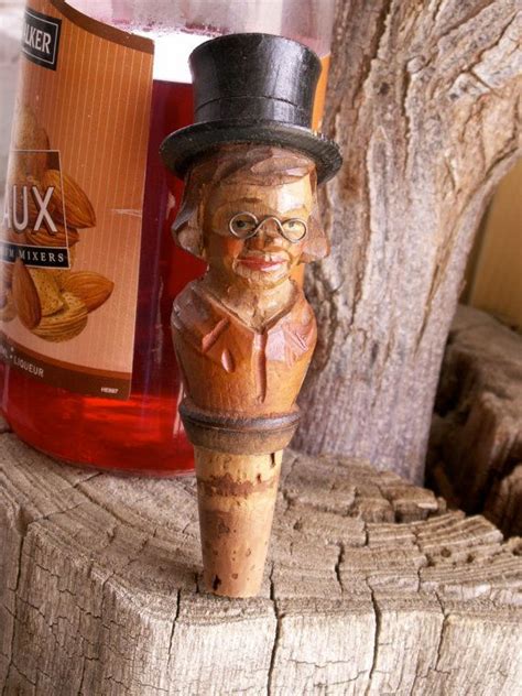 Vintage Handcarved Bottle Cork Stopper By Dagutzyone On Etsy 2800