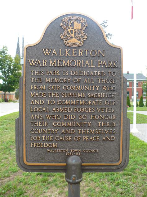 Ontario War Memorials Walkerton