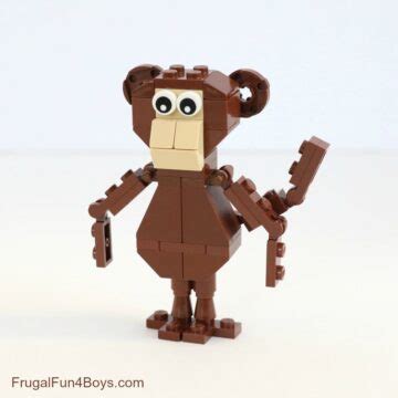 How to Build a Silly LEGO Monkey - Frugal Fun For Boys and Girls