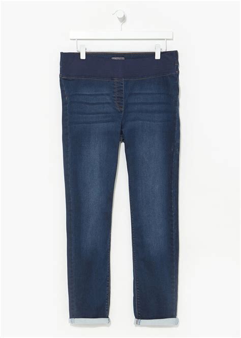 Maternity Jolie Dark Wash Under Bump Relaxed Skinny Jeans Matalan