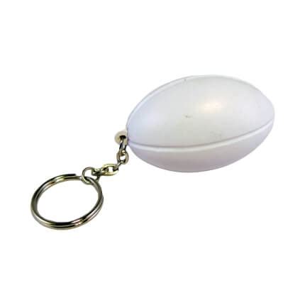 Rugby Ball Shaped Keyring Stress Ball