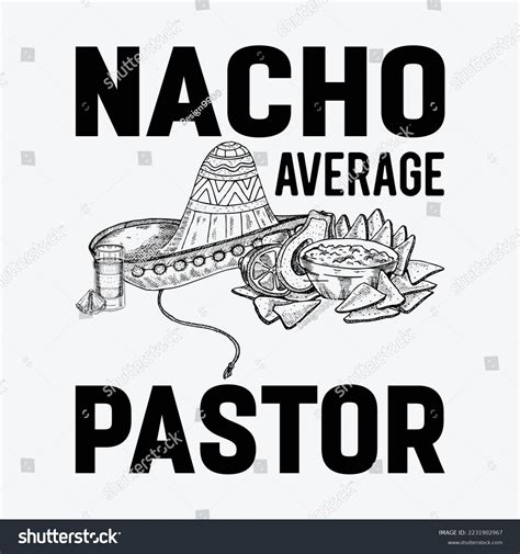 Nacho Average Pastor Preacher Religious Leader Stock Vector (Royalty