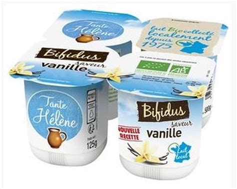 Yaourt bifidus vanille BIO Tante Hélène 4 x 125 g Bam courses