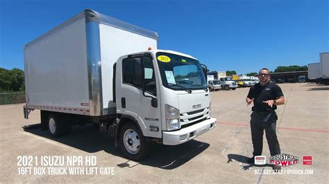 Isuzu Npr Hd Ft Box Truck With Maxon Lb Tuck Away Lift Gate