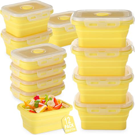 Amazon Mifoci Set Of 8 Silicone Collapsible Food Storage