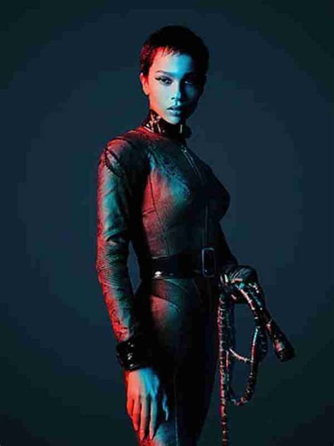 Zoë Kravitz Movie The Batman Jacket- The Movie Fashion