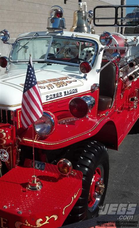 A Nicely Restored Dodge Fire Truck We Saw Outside The Sema Show Fire