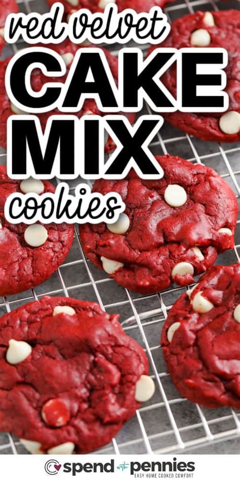 Red Velvet Cake Mix Cookies Karinokada