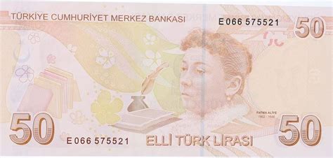 Billet Turquie Yeni Turk Lirasi Pdt Ataturk Fatma Aliye