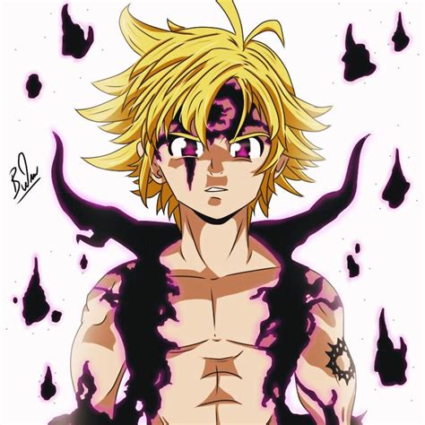 Got Inspiration To Draw Meliodas In His Demon Form Ranimeart