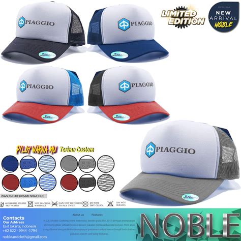 Jual Topi Jaring Trucker Hat Distro Piaggio Motor Vespa Matic Vespa Px