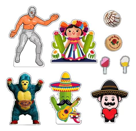 Figuras Cultural Mexicana Kit Pzas Coroplast Env O Gratis