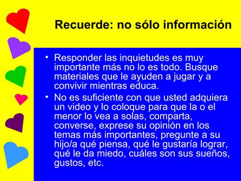 Sugerencias Para La Educación Sexual Ppt