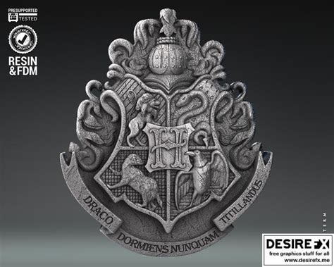 Desire Fx D Models Wicked Hogwarts Shield D Print Model