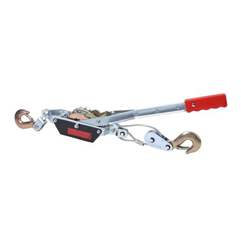 2024 New Tools 2 Ton Heavy Duty 2 Hook Steel Cable Dual Gear Power Ratchet Comes With Puller