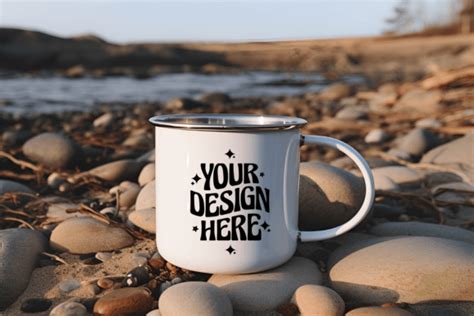 Camping Enamel Mug Mockup Graphic By Mockup Infinity Creative Fabrica