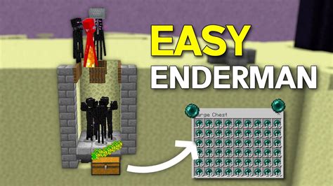 Easy Enderman Xp Farm Minecraft Bedrock Java Youtube