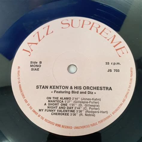 Lp Jazz Stan Kenton And His Orchestra With Charlie Parker And Dizzy