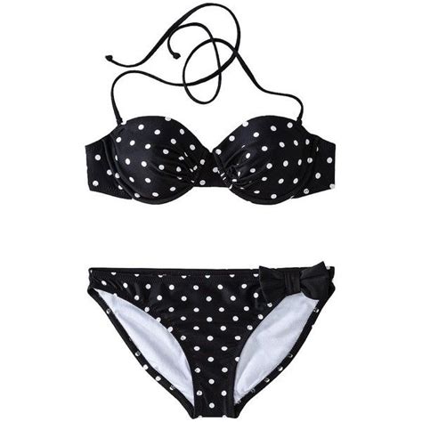 Xhilaration Junior S Polka Dot 2 Piece Bikini Swimsuit 20 Liked On