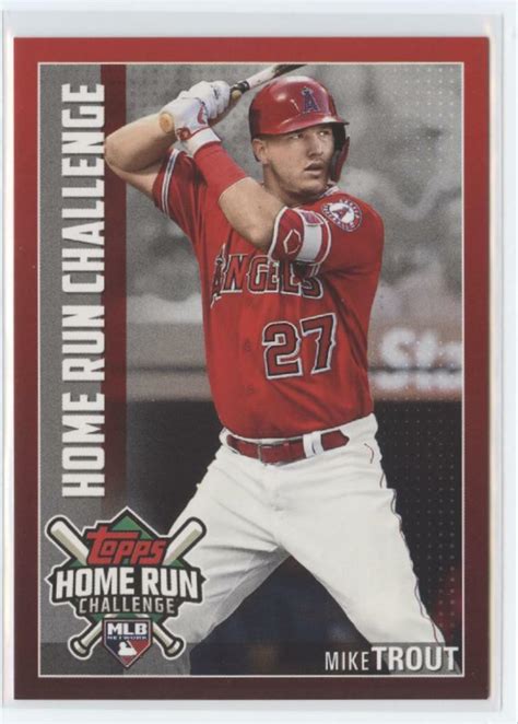 Topps Home Run Challenge Codes Hrc Mike Trout Angels Nm Mt Ebay