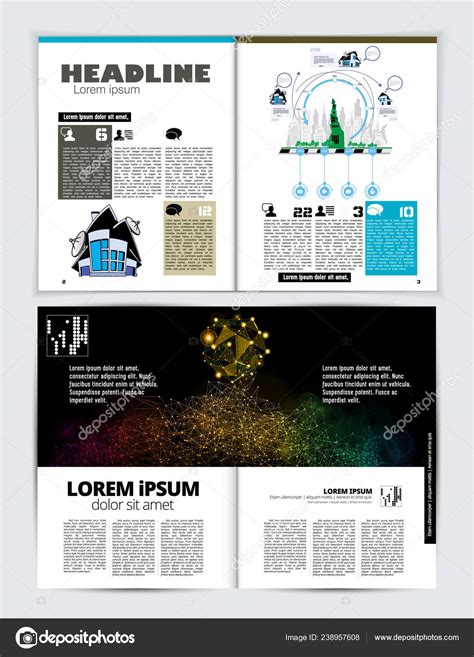 Graphics Brochures Design Templates Vector Stock Vector by ©zeber2010 ...