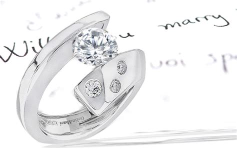 Tension Settings | Tension Set Engagement Rings | Diamond Rings