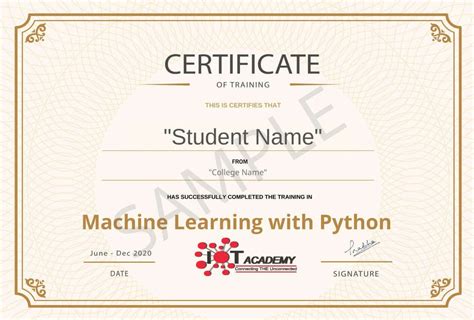 Machine Learning With Python Training In Delhi NCR The IoT Academy