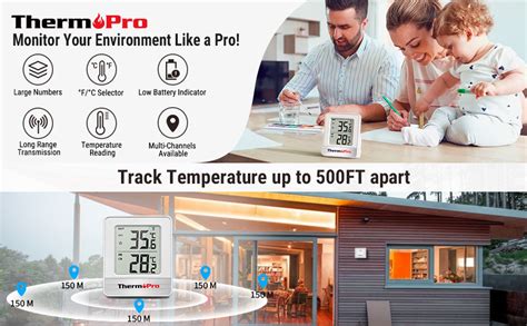 Thermopro Tp C Indoor Outdoor Thermometer Wireless Greenhouse