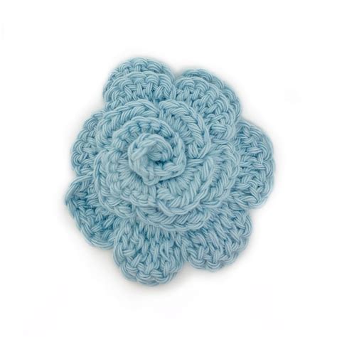 Crochet Flower Brooch Etsy