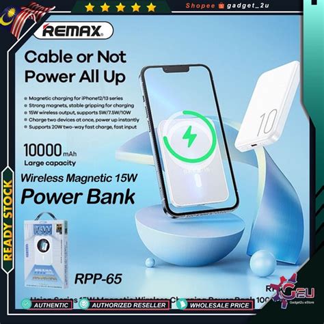 Original Remax Rpp Power Bank Pd W Fast Charging W Magnetic