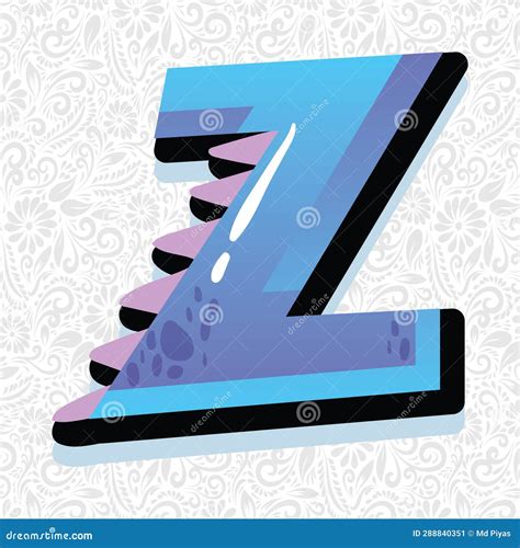 Alphabet Letter Z Latter Art Alphabet Vector Font Vector Stock