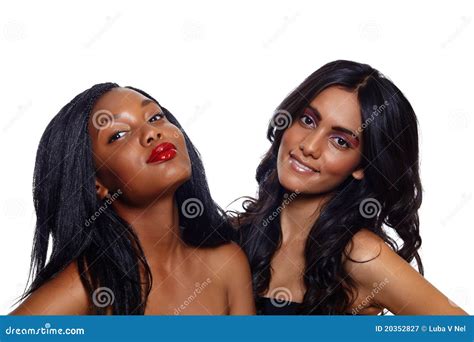 African and Indian beauty stock image. Image of models - 20352827