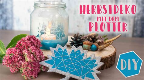 Diy Herbstdeko Upcycling Windlicht Filz Untersetzer Mit Dem