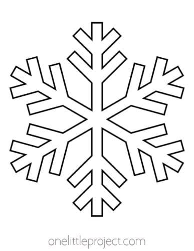 Snowflake Template Free Printable Snowflake Outlines