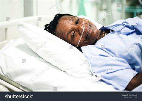 Sick Woman Hospital Bed Stock Photo 1221300082 | Shutterstock