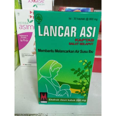 Jual Lancar Asi Dari Ekstrak Daun Katuk Mg Pelancar Asi Isi