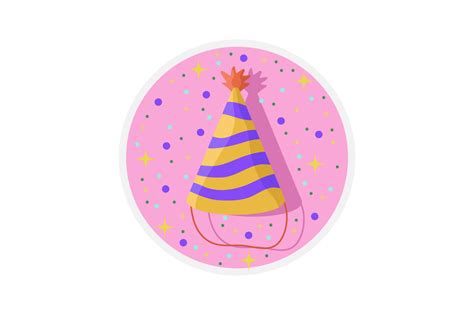 Birthday Sticker Party Hats Svg Cut File By Creative Fabrica Crafts