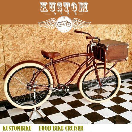 Foodbike Beach Bicicleta Cargo Carga Aro Bikefood Marrom Kustom