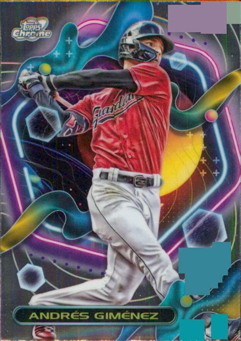 Topps Cosmic Chrome Andres Gimenez Cleveland Guardians Ebay