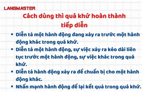 THÌ QUÁ KHỨ HOÀN THÀNH TIẾP DIỄN PAST PERFECT CONTINUOUS CÔNG THỨC