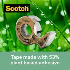 Scotch Magic Tape Made With Plant Based Adhesive Mm X M