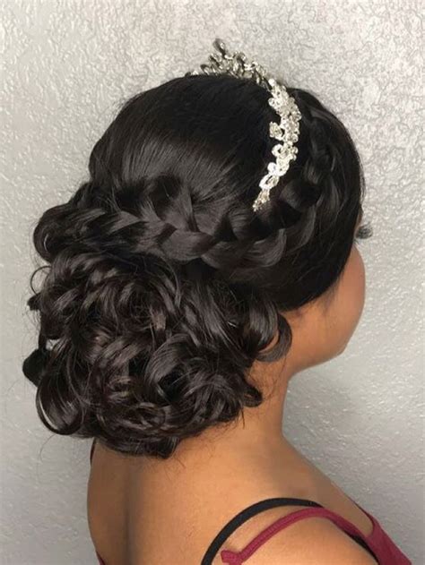 Updo by Robby Garza | Quince hairstyles, Sweet 15 hairstyles ...