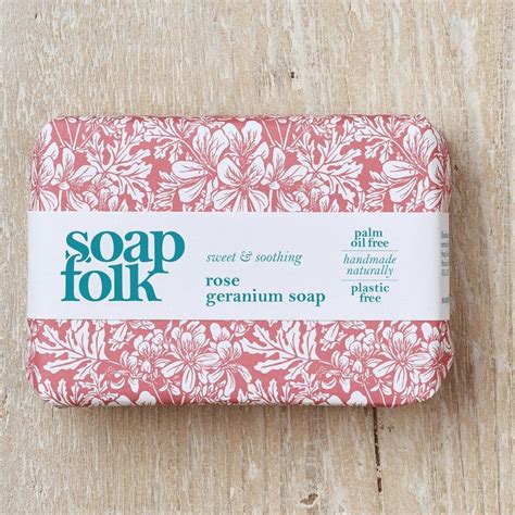 Handmade Rose Geranium Soap By Soap Folk