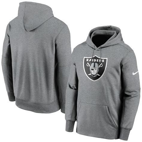 Nike Las Vegas Raiders Mens Prime Logo Therma Pullover Hoodie Rebel Sport