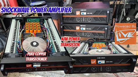 Shockwave Bagong Power Amplifier Ng Live Pure Copper Transformer And